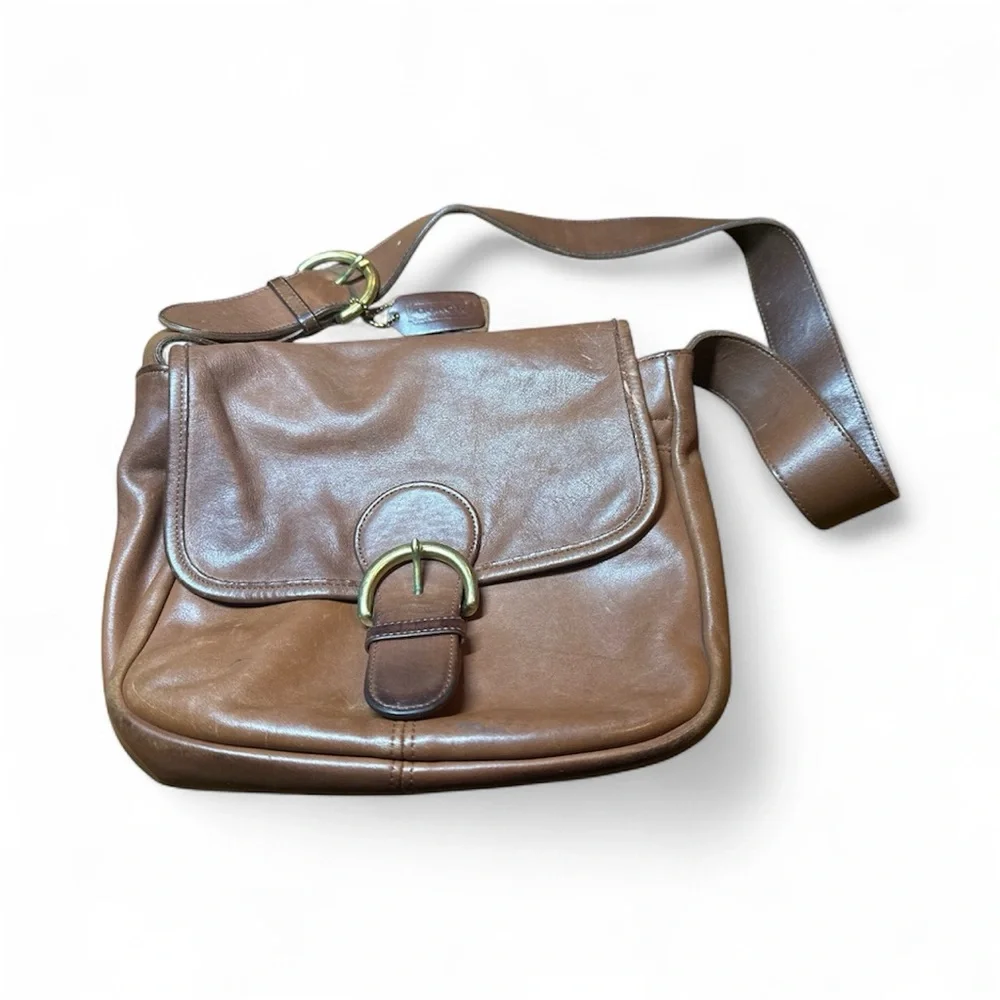 Coach‎ Tan Leather Shoulder Bag